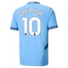 Maillot de Supporter Manchester City Grealish 10 Domicile 2024-25 Pour Enfant